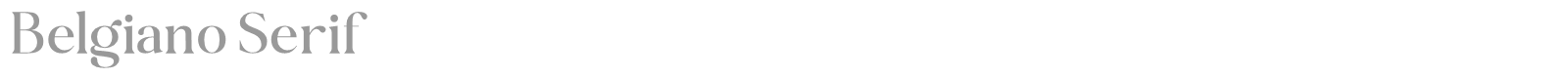 Belgiano Serif font preview